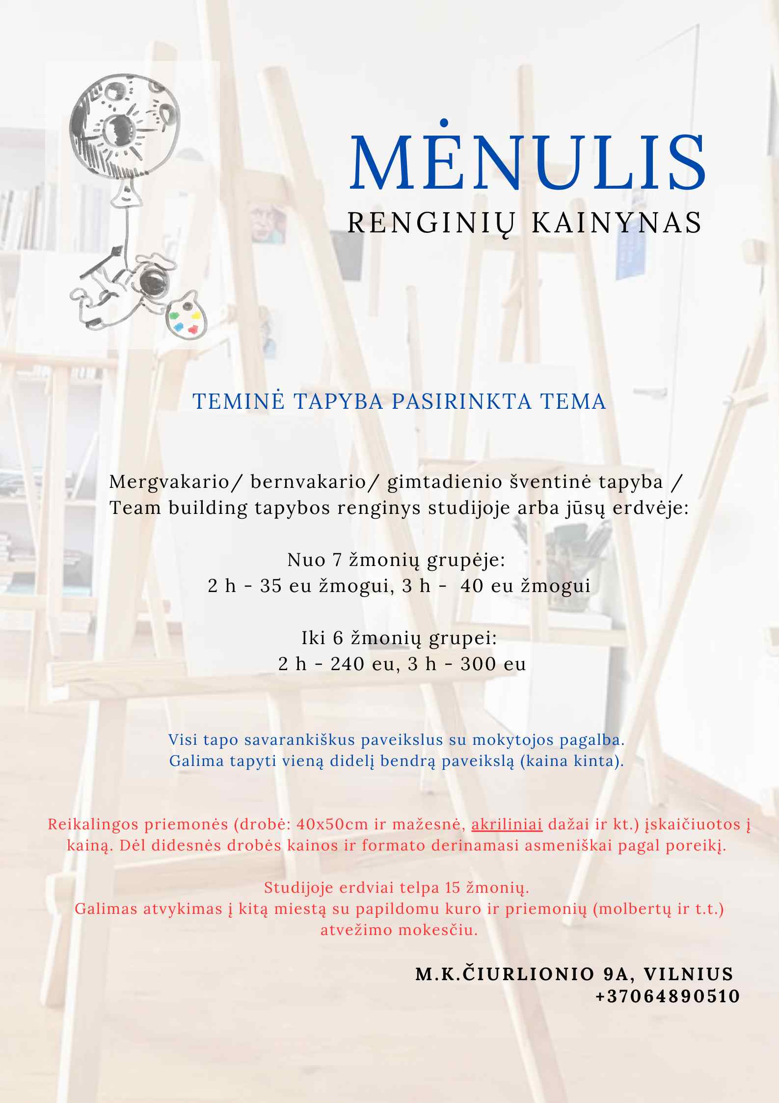 Renginių kainynas